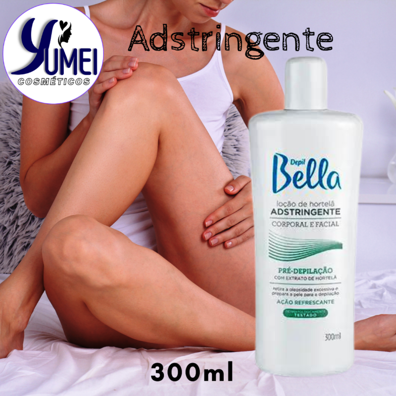 LOÇÃO ADSTRINGENTE DE HORTELÃ DEPIL BELLA PRÉ DEPILATÓRIA 300 ML