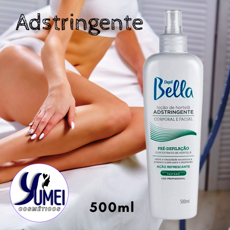 LOÇÃO ADSTRINGENTE DE HORTELÃ DEPIL BELLA PRÉ DEPILATÓRIA 500 ML