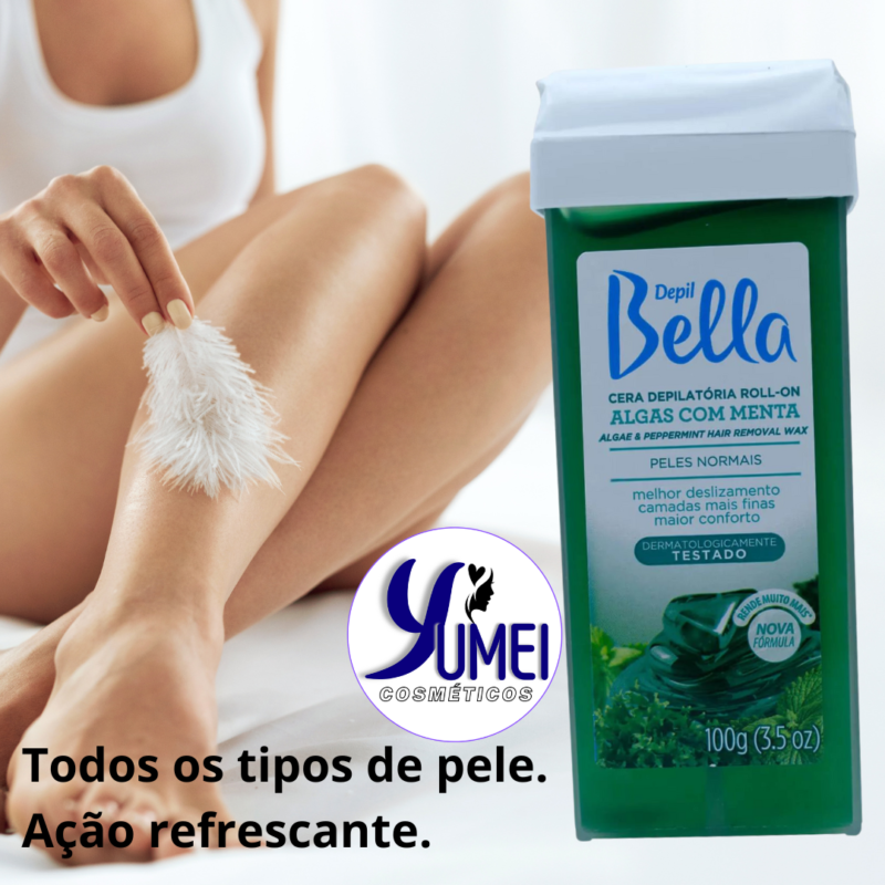 CERA REFIL ROLL ON DEPIL BELLA 100G ALGAS VERDES