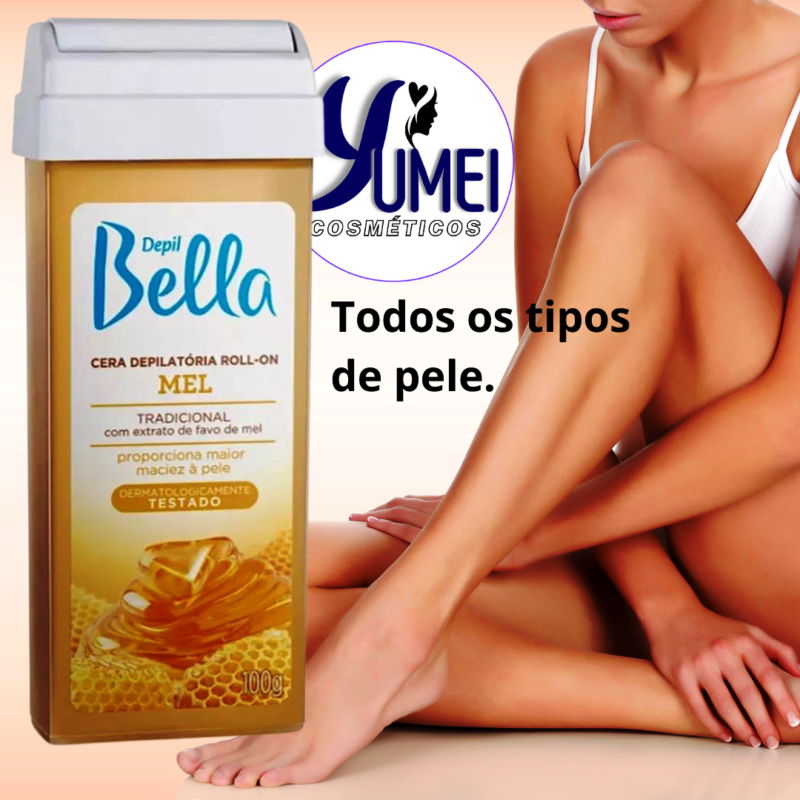 CERA REFIL ROLL ON DEPIL BELLA 100G MEL