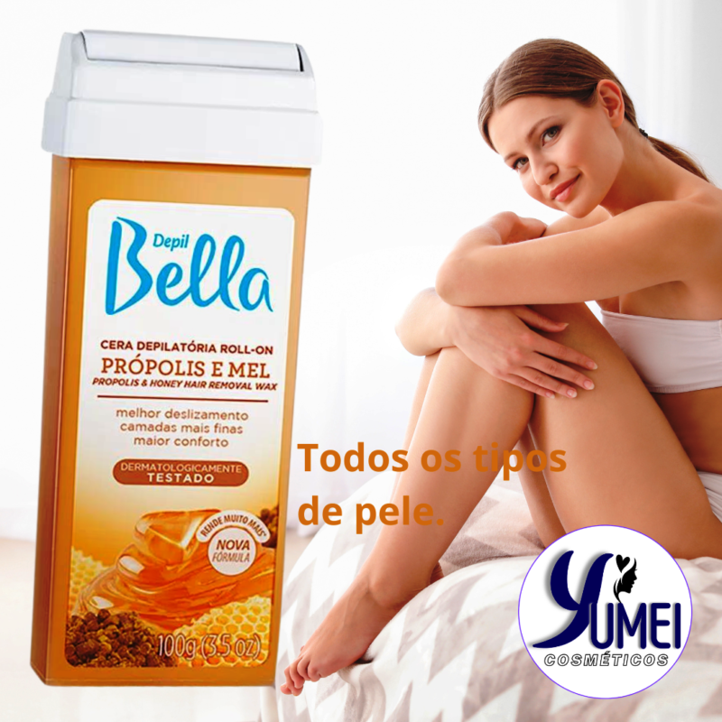 CERA REFIL ROLL ON DEPIL BELLA 100G PROPOLIS E MEL