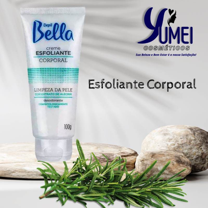 ESFOLIANTE EM CREME CORPORAL ALECRIM DEPIL BELLA 100G