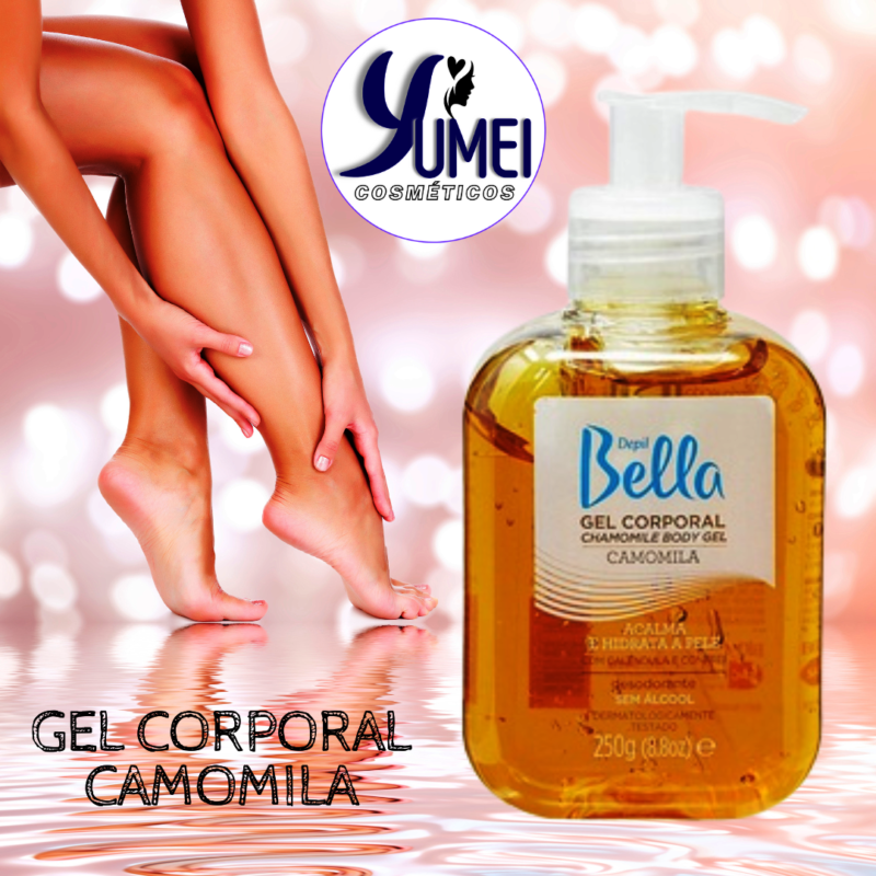 GEL CORPORAL CAMOMILA DEPIL BELLA PÓS DEPILATÓRIO 250G