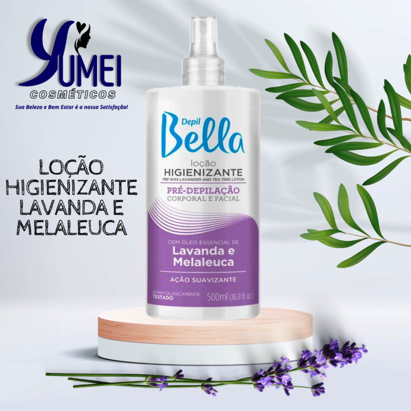 DEPIL BELLA LOÇÃO HIGIENIZANTE LAVANDA E MELALEUCA 500ML