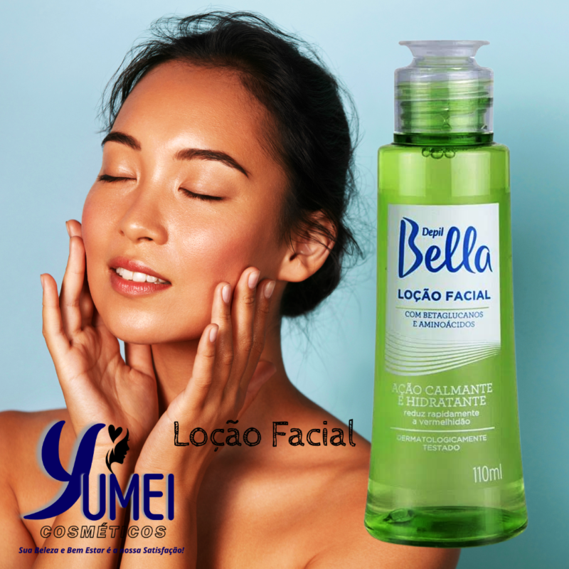 LOÇÃO FACIAL CALMANTE PÓS DEPILATÓRIO DEPIL BELLA 110 ML