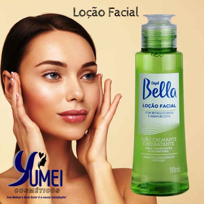 LOÇÃO FACIAL CALMANTE PÓS DEPILATÓRIO DEPIL BELLA 110 ML - Image 2