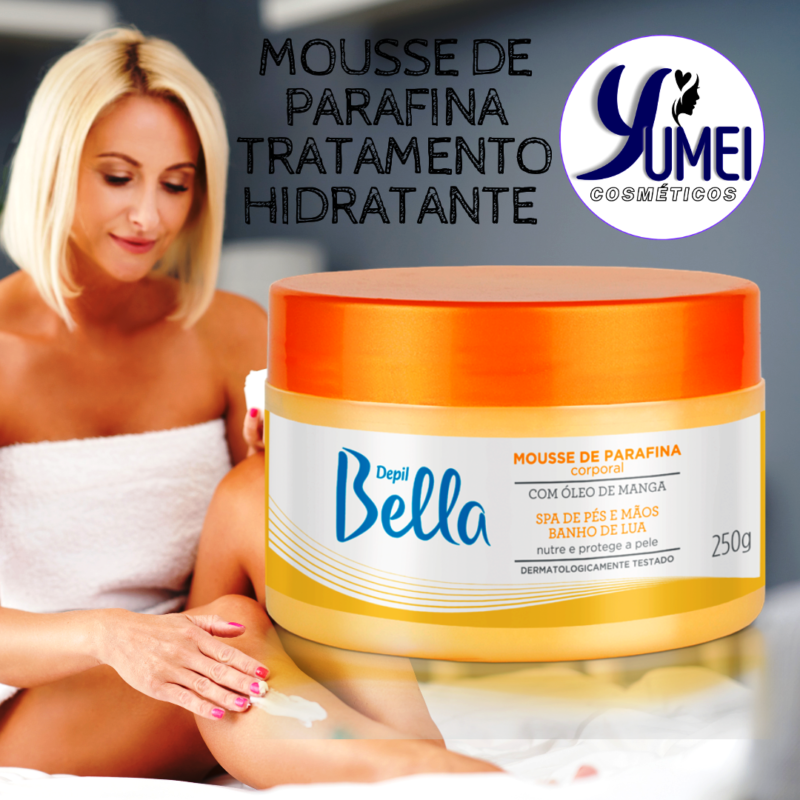 MOUSSE DE PARAFINA TRATAMENTO HIDRATANTE DEPIL BELLA ÓLEO MANGA 250G