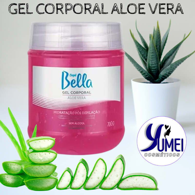 GEL CORPORAL ALOE VERA PÓS DEPILATÓRIO DEPIL BELLA 700G