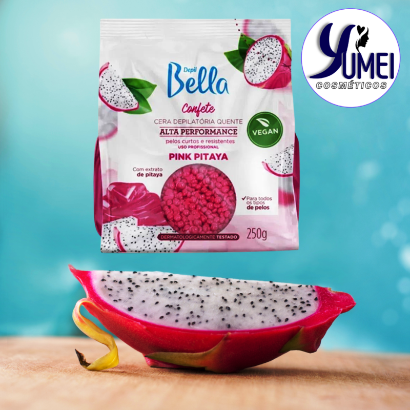 CERA DEPILATÓRIA CONFETE PINK PITAYA 250G ALTA PERFORMANCE