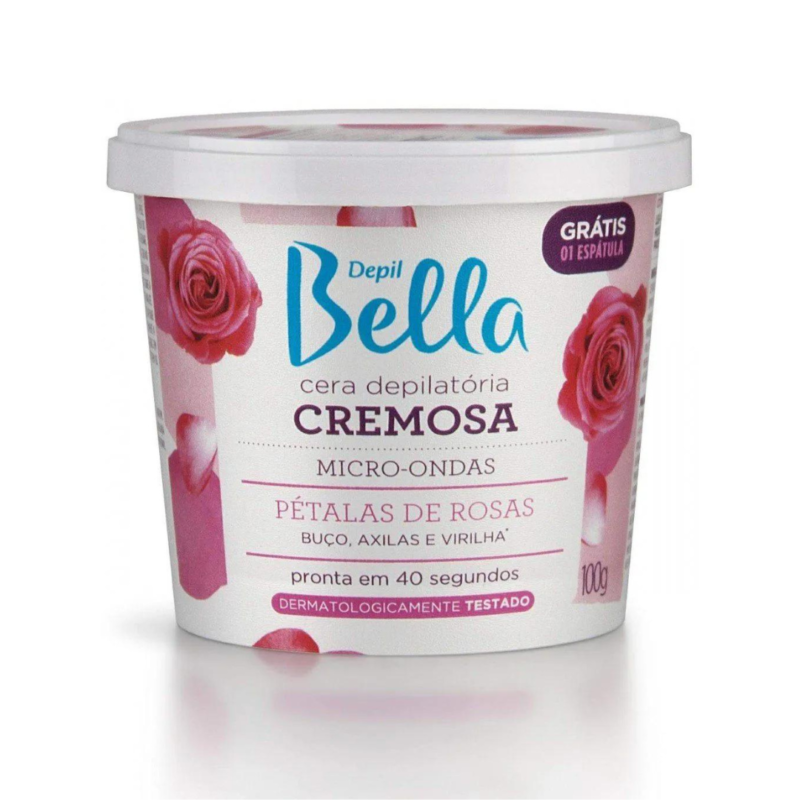 CERA MICRO-ONDAS PÉTALAS DE ROSAS DEPIL BELLA 100G - Image 2