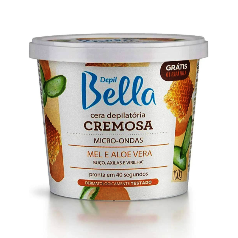 CERA MICRO-ONDAS MEL E ALOE VERA DEPIL BELLA 100G - Image 2