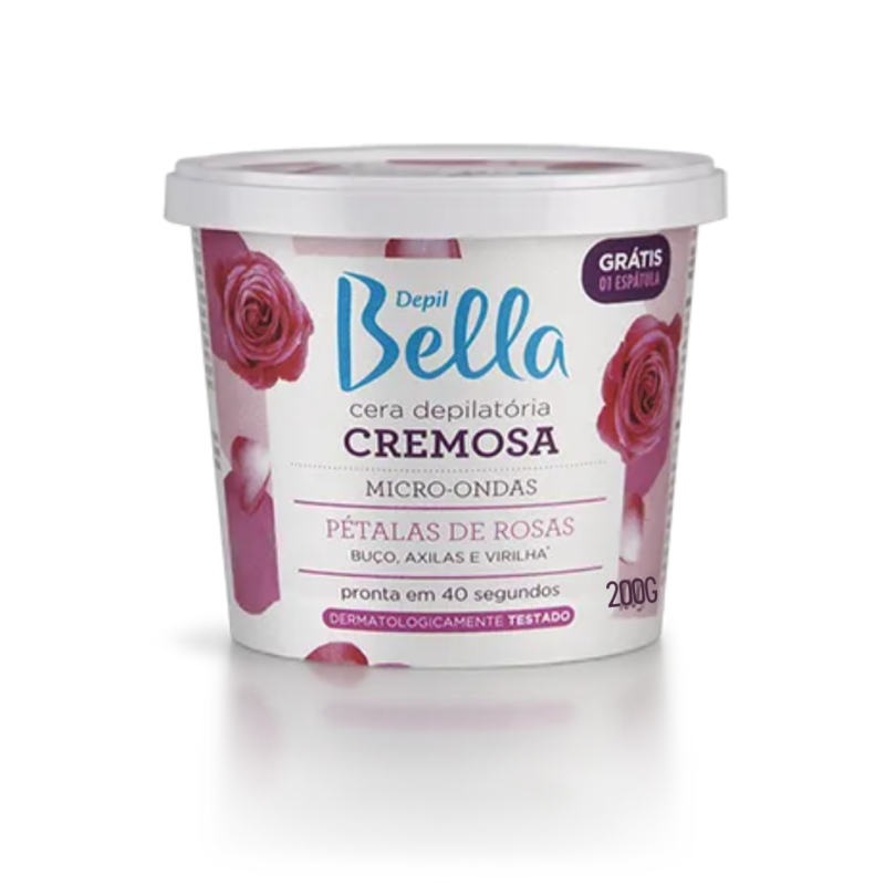 CERA DEPILATÓRIA MICRO-ONDAS PÉTALAS ROSAS DEPIL BELLA 200G - Image 2