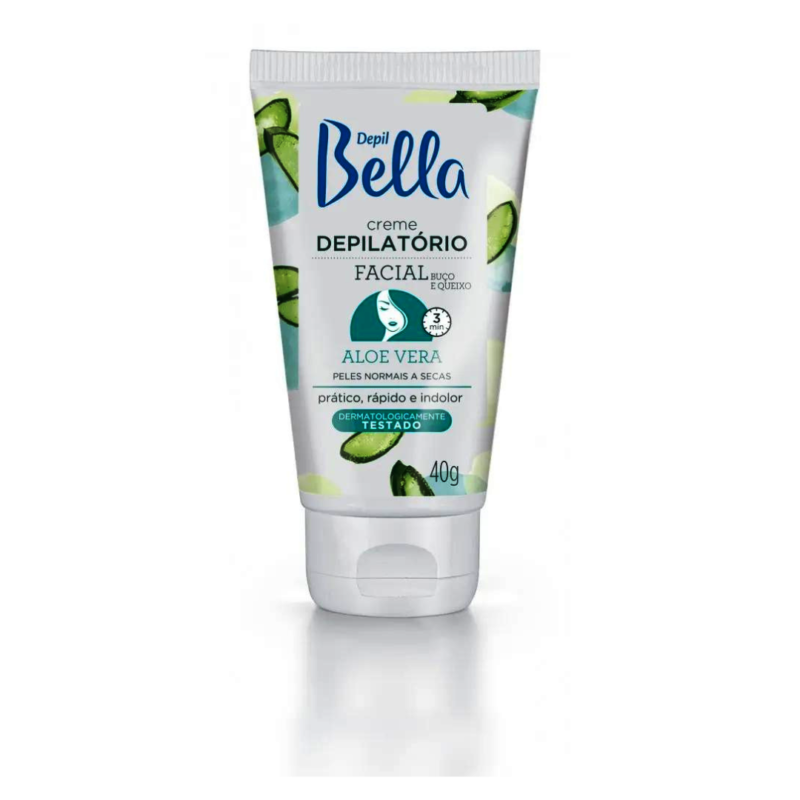 CREME DEPILATÓRIO FACIAL COM ALOE VERA DEPIL BELLA 40G - Image 2