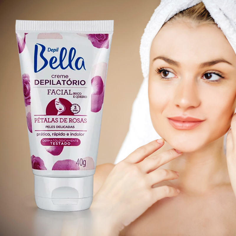 CREME DEPILATÓRIO FACIAL PÉTALAS DEPIL BELLA 40G