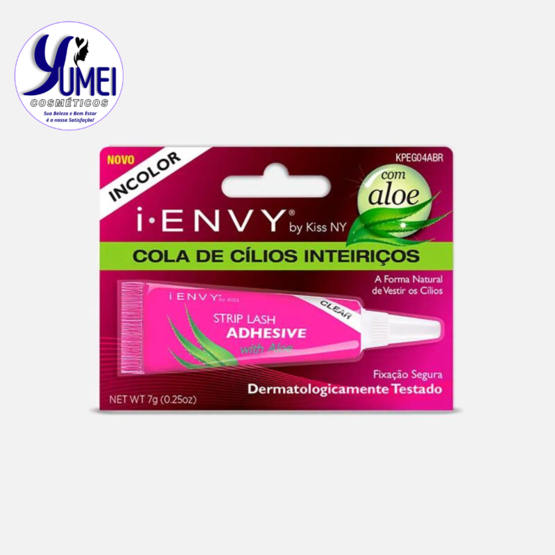 COLA DE CÍLIOS POSTIÇOS 16H I ENVY ALOE VERA INCOLOR KISS NY