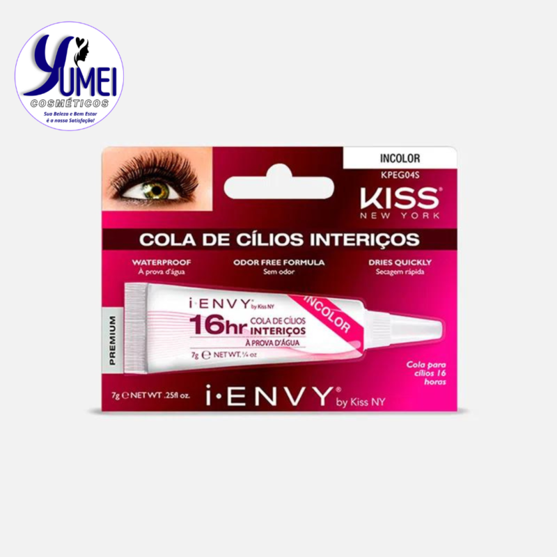 COLA PARA CÍLIOS POSTIÇOS 16H I ENVY INCOLOR 7G KISS NY