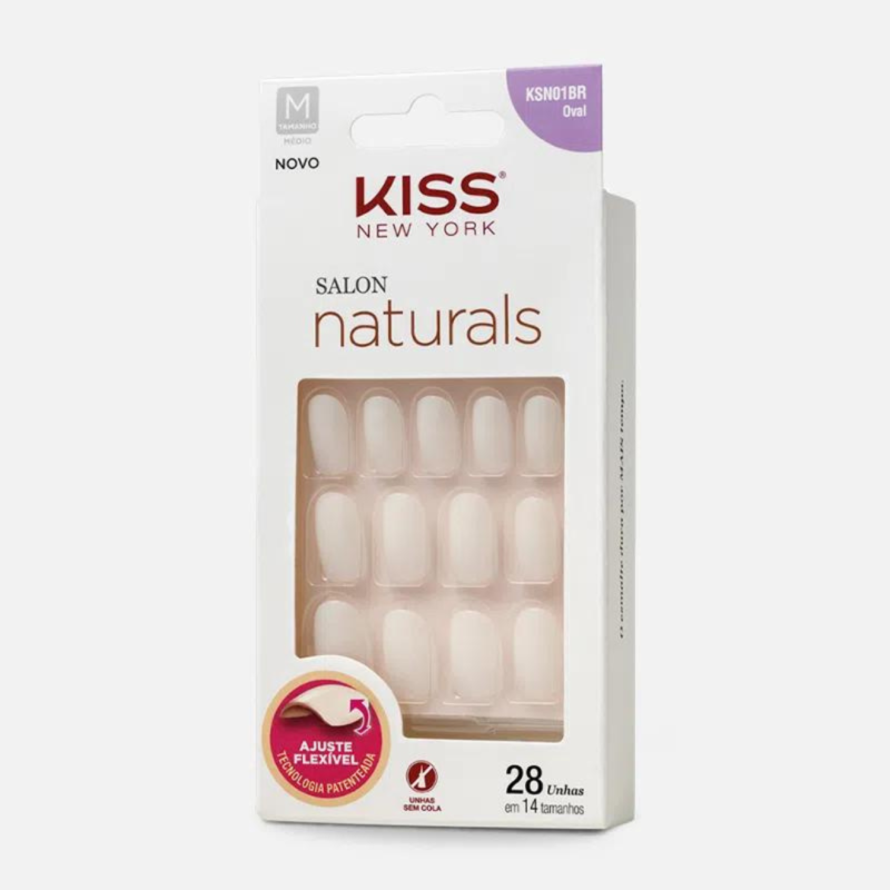 UNHA POSTIÇA SALON NATURAL OVAL MÉDIO KISS NEW YORK KSN01BR - Image 2