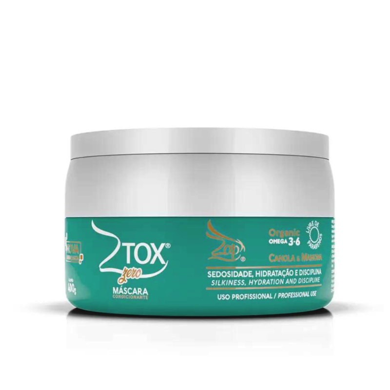 BOTOX ZTOX ZERO CANOLA E MAMONA 400G ZAP COSMÉTICOS - Image 2