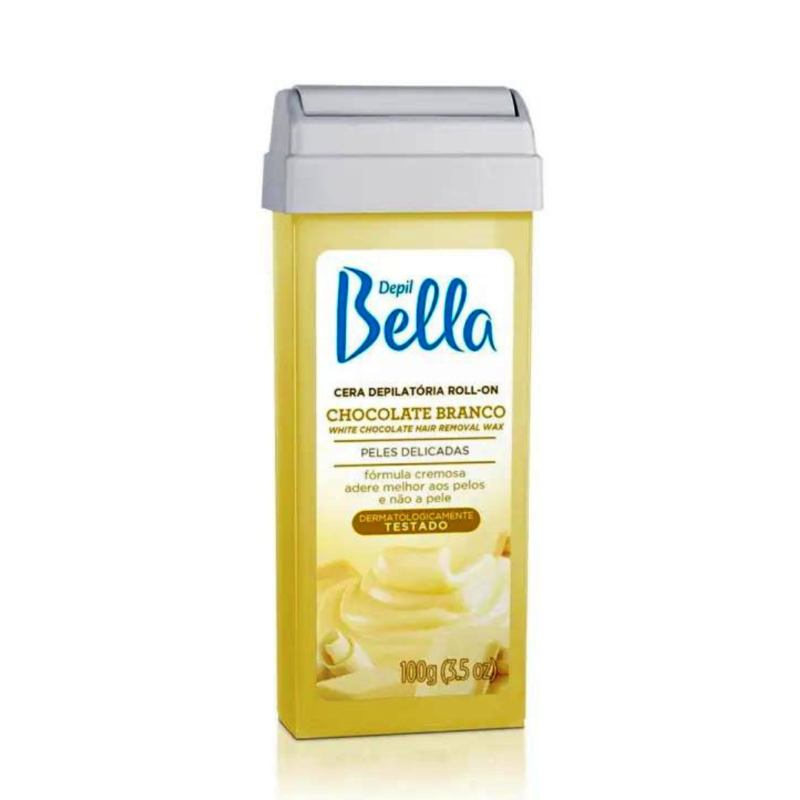 REFIL CHOCOLATE BRANCO CERA ROLL ON DEPIL BELLA 100G - Image 2