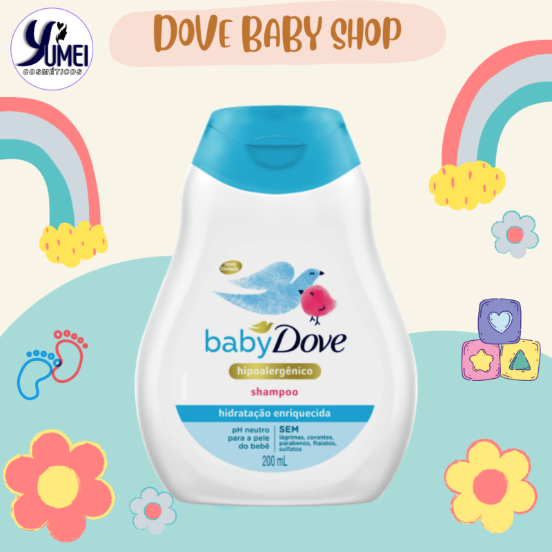 Shampoo Baby Dove 200ML Hidratação Enriquecida