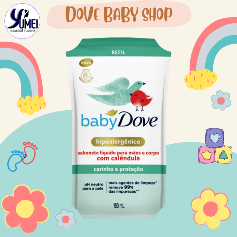 Refil Sabonete Líquido DOVE BABY 200ml CALENDULA Carinh Prot