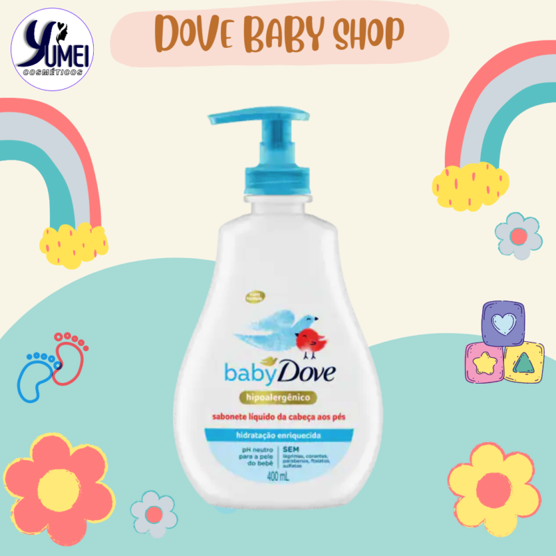 Sabonete Líquido Baby Dove 400ml Hidratação Enriquecida