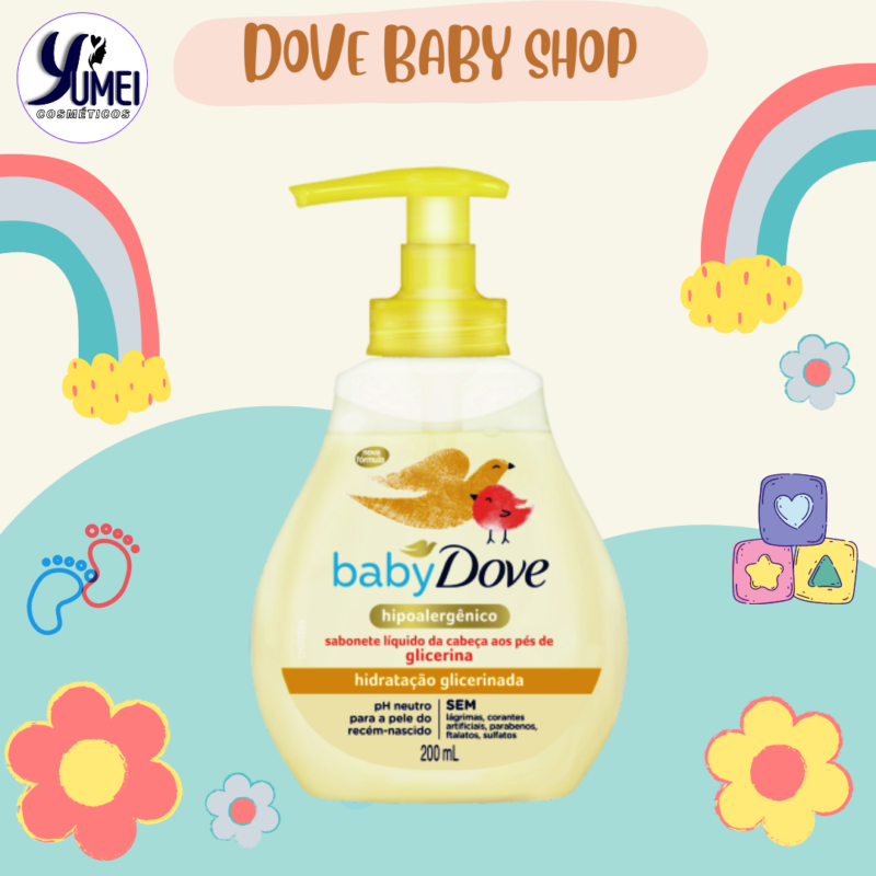 Sabonete Líquido Baby Dove 200ml Hidratação Glicerinada