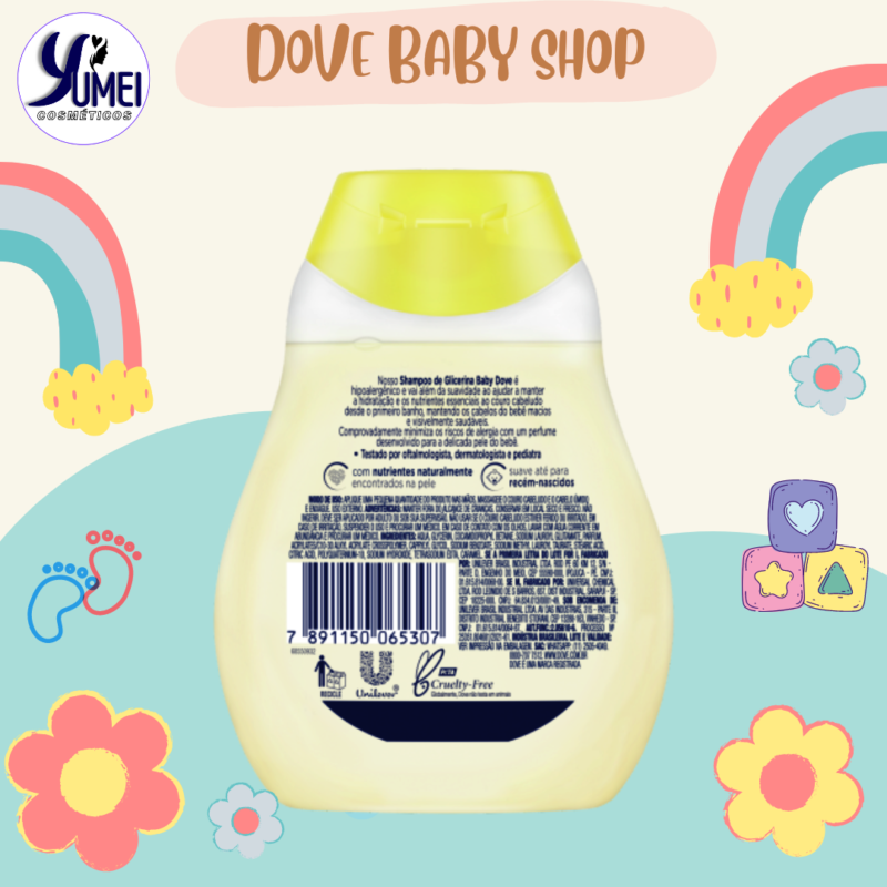 Shampoo de Glicerina Baby Dove 200ML Hidratação Glicerinada - Image 2