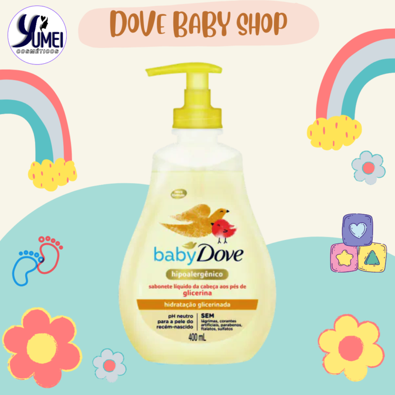 Sabonete Líquido Baby Dove 400ml Hidratação Glicerinada