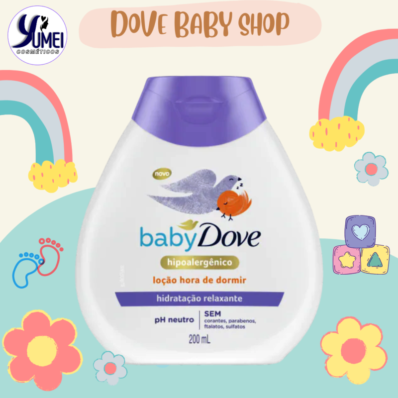 Loção Baby Dove 200ml Hora de Dormir hipoalergênica