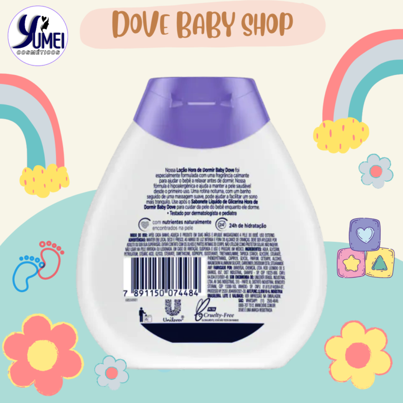 Loção Baby Dove 200ml Hora de Dormir hipoalergênica - Image 2