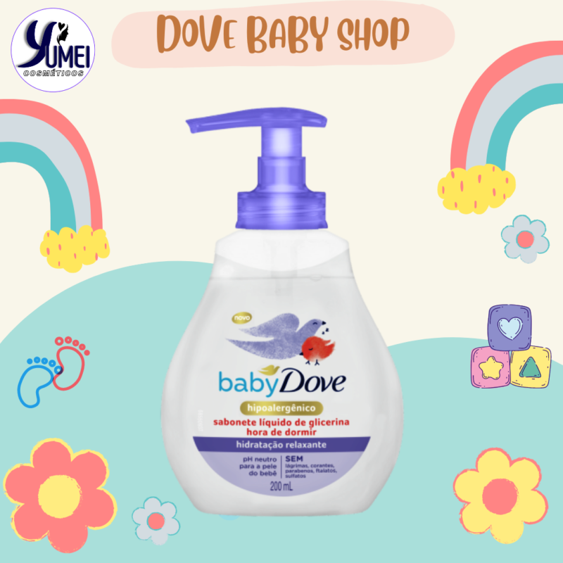 Sabonete Líquido de Glicerina Baby Dove 200ml Hora de Dormir