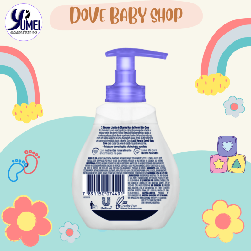 Sabonete Líquido de Glicerina Baby Dove 200ml Hora de Dormir - Image 2