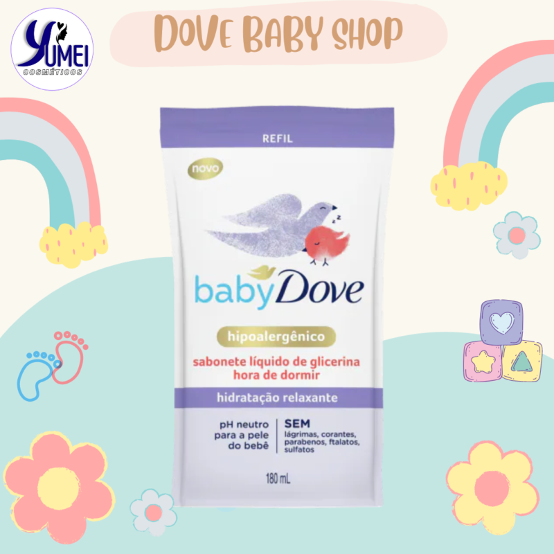 Refil Sabonete Líquido Baby Dove 180ml Hora de Dormir