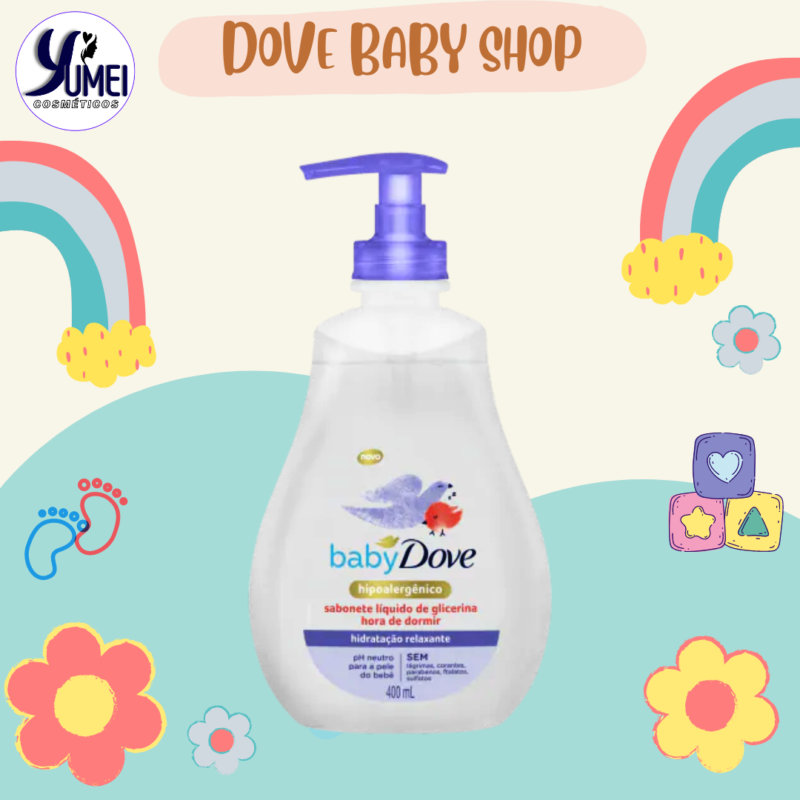 Sabonete Líquido de Glicerina Baby Dove 400ml Hora de Dormir