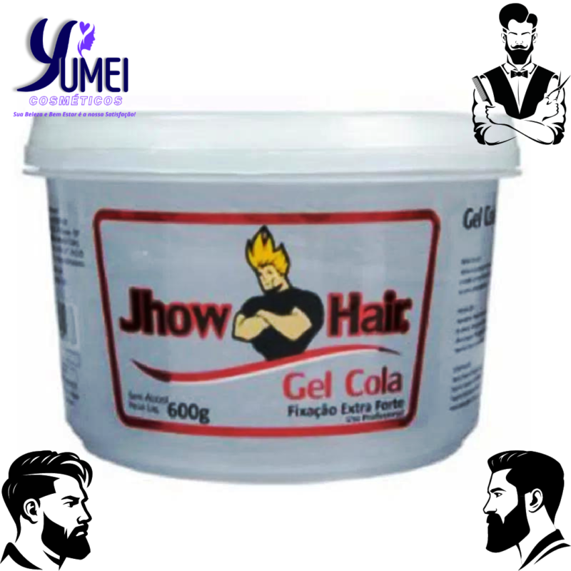 GEL JHOW HAIR COLA FIXAÇÃO EXTRA FORTE 600G