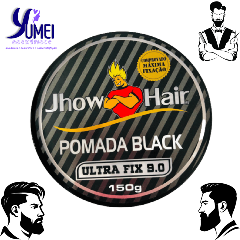 POMADA BLACK ULTRA FIX 9.0 JHOW HAIR 150G 