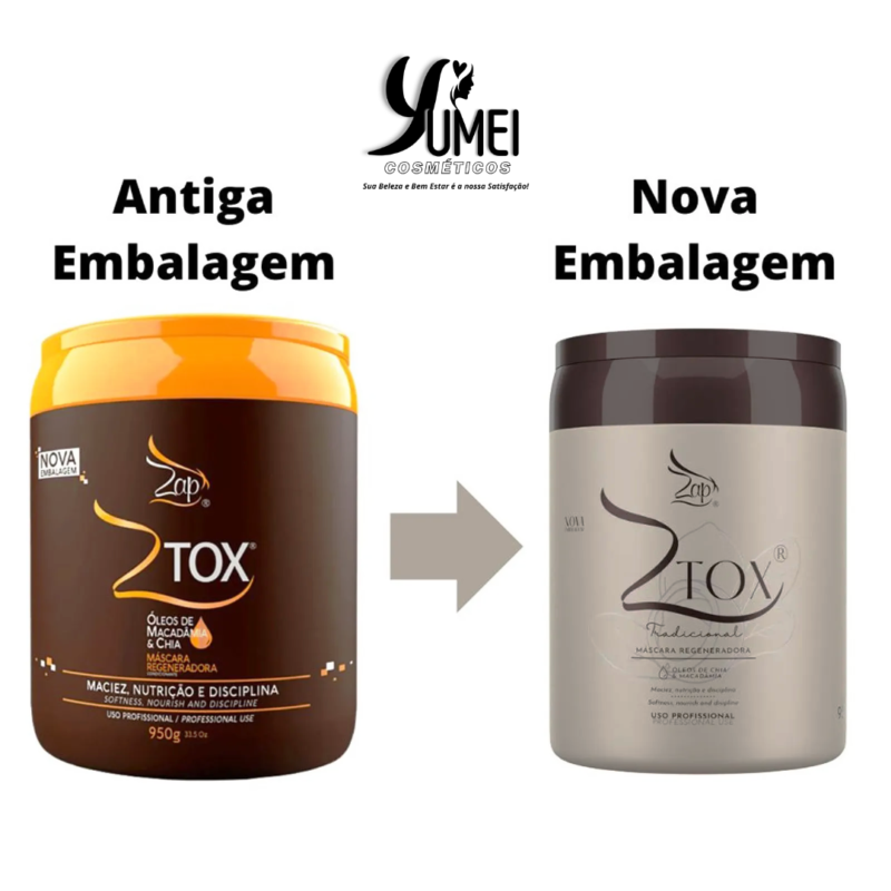 Botox Zap Ztox Macadamia Alisa e Elimina Frizz 950g  - Image 2