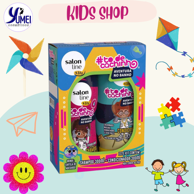 Kit Shampoo + Condicionador Salon Line kids 300 ml #todecachinho