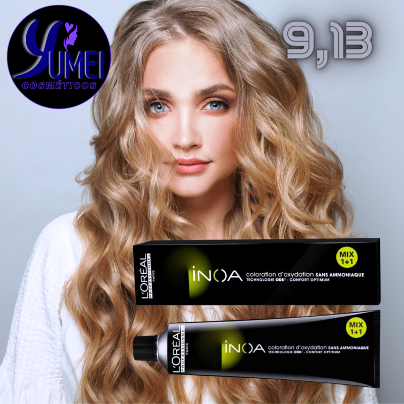 INOA COLORAÇAO PERM LOREAL PRO 9,13 LOUR MUIT CL BEGE CENDRE