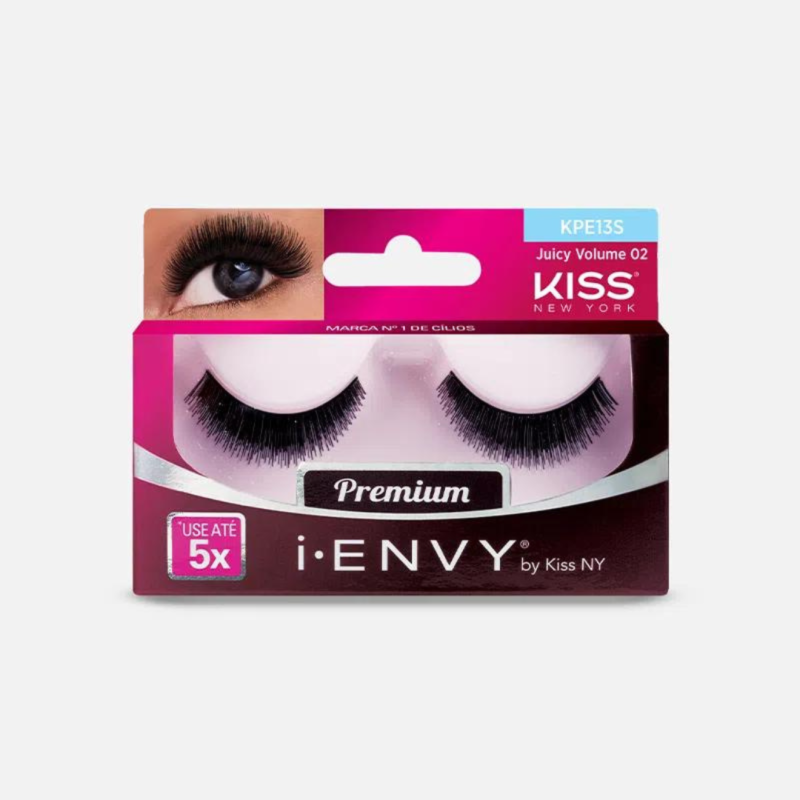 CÍLIOS POSTIÇOS I-ENVY JUICY VOLUME 02 FIOS NAT. KISS NY