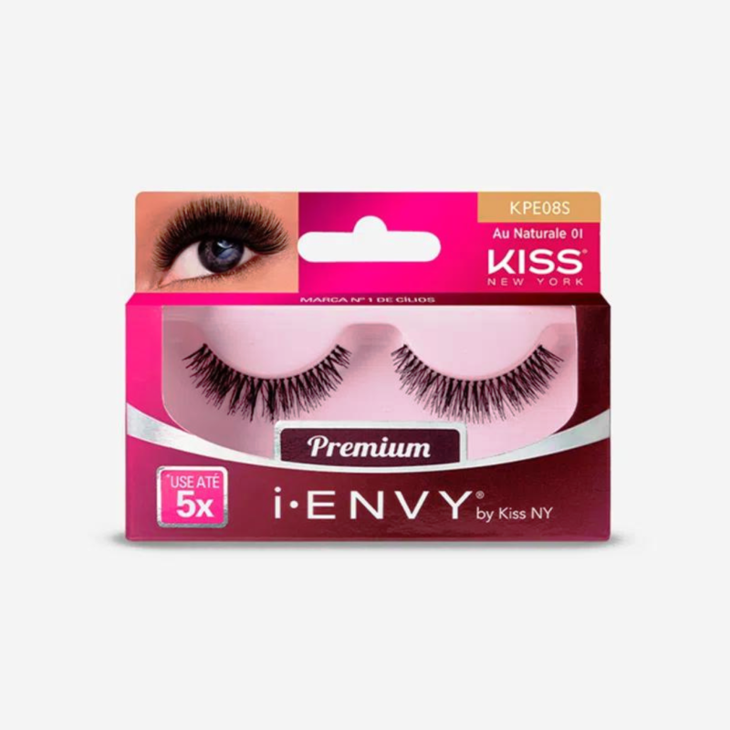 CÍLIOS POSTIÇOS I-ENVY AU NATURALE 02 FIOS NATURAIS KISS NY