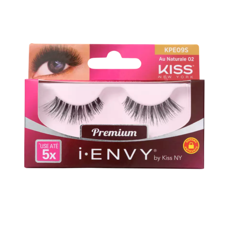 CÍLIOS POSTIÇOS I-ENVY AU NATURALE 02 FIOS NATURAIS KISS NY