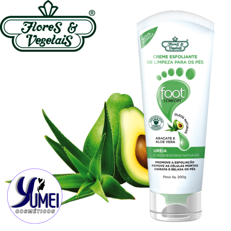 Creme Esfoliante De Limpeza Para Os Pés Foot Comfort Flores & Vegetais 200g - Image 2