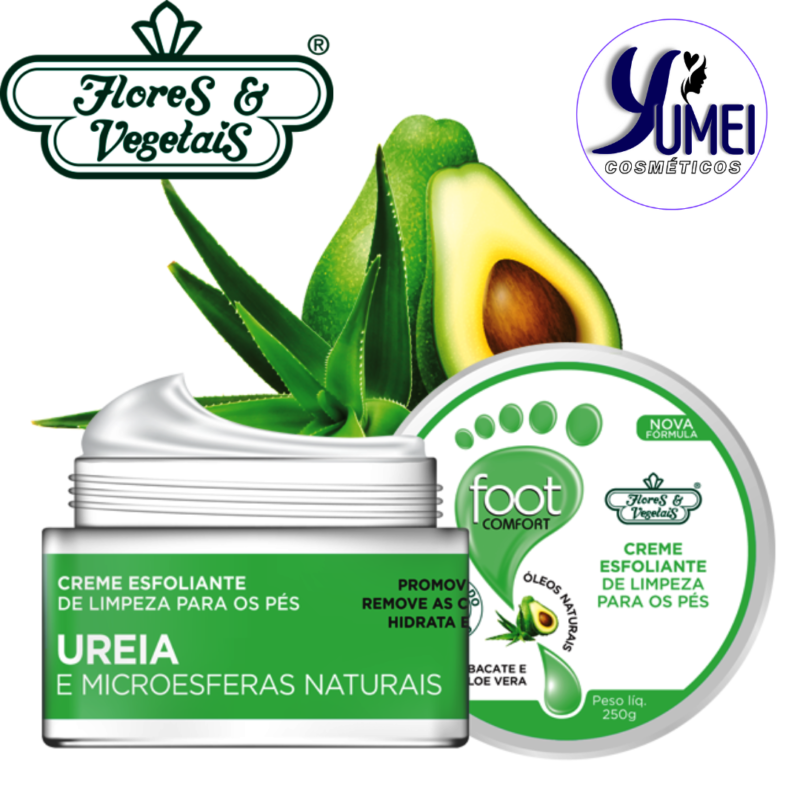 Creme Esfoliante De Limpeza Para Os Pés Foot Comfort Flores & Vegetais 250g - Image 2