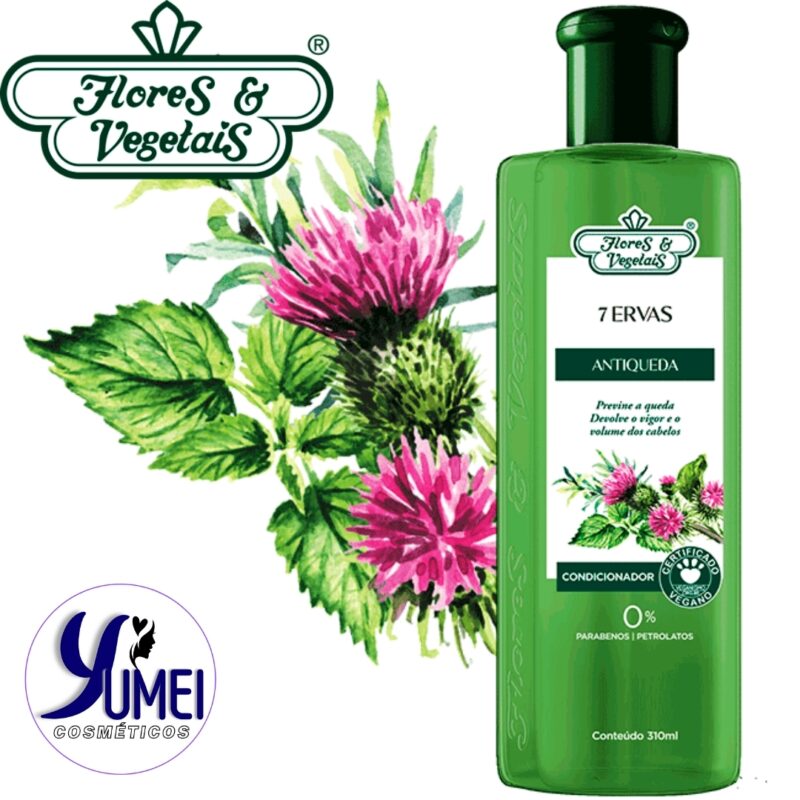 Condicionador 7 Ervas Antiqueda Flores & Vegetais 310ml - Image 2