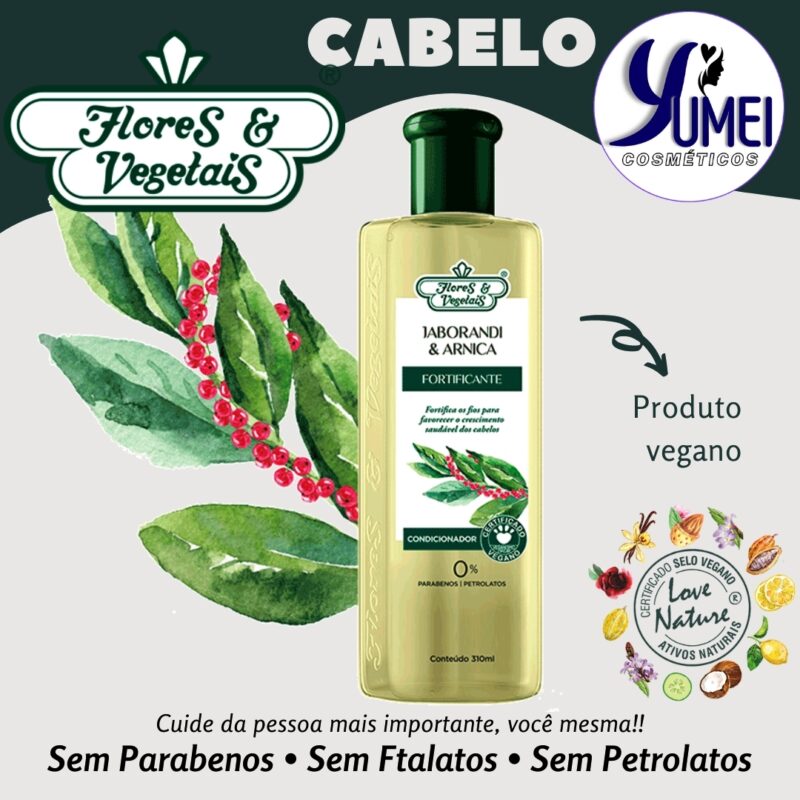 Condicionador Jaborandi & Arnica Fortificante Flores & Vegetais 310ml