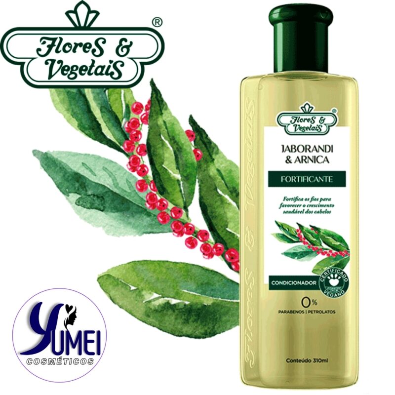 Condicionador Jaborandi & Arnica Fortificante Flores & Vegetais 310ml - Image 2