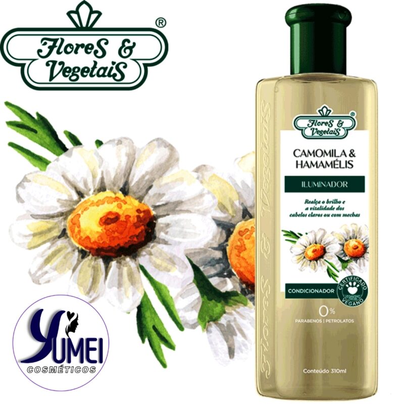 Condicionador Camomila & Hamamaélis Iluminador Flores & Vegetais 310ml - Image 2