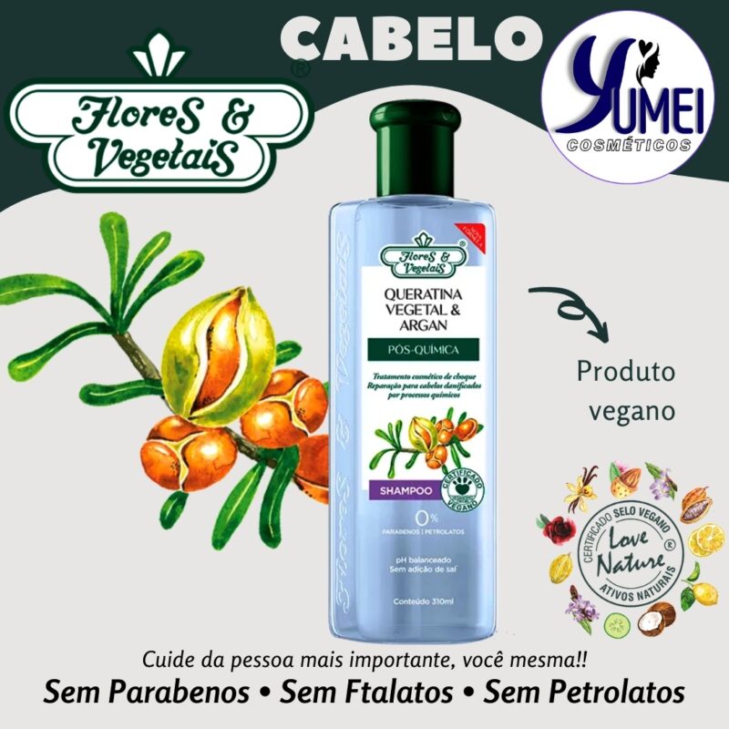 Shampoo Pós Química Flores & Vegetais 310ml